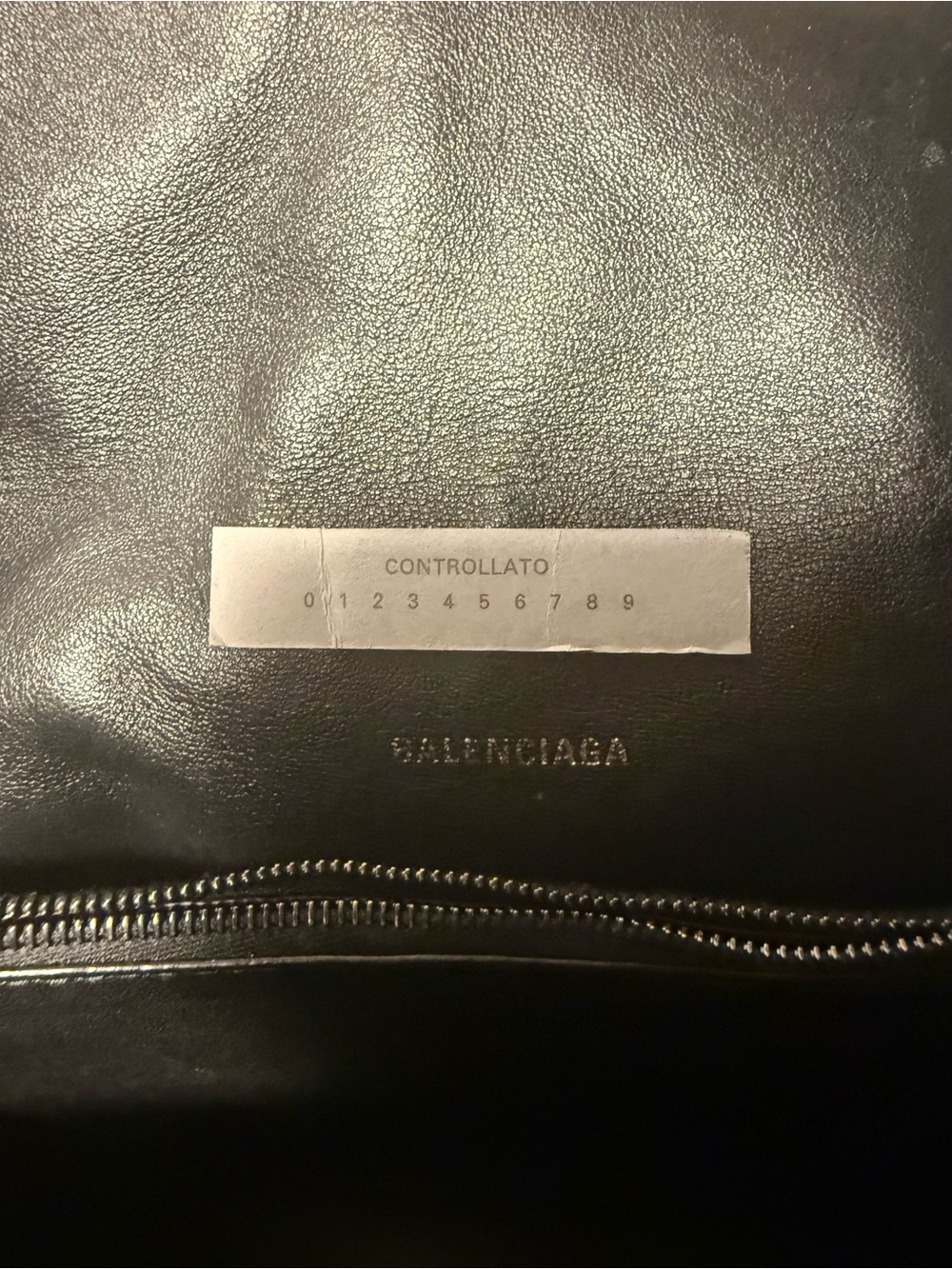 Authentic Balenciaga Crush Medium Chain Bag — Black - Picture 9 of 12